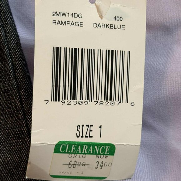 NWT Rampage Wide Leg Flare Jeans - Dark Blue Wash SIZE 1 - Picture 5 of 10